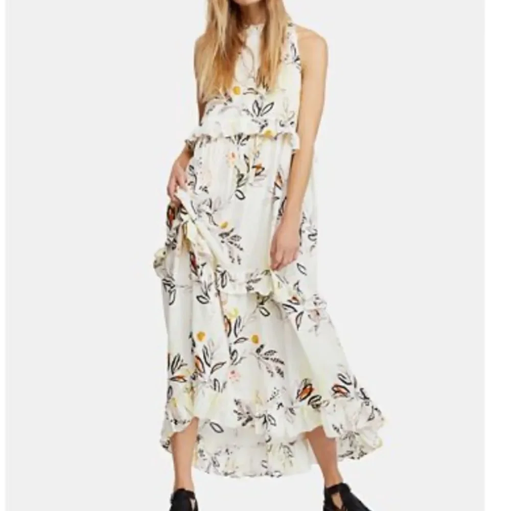 NWT Free People Anita Printed Maxi Dress
